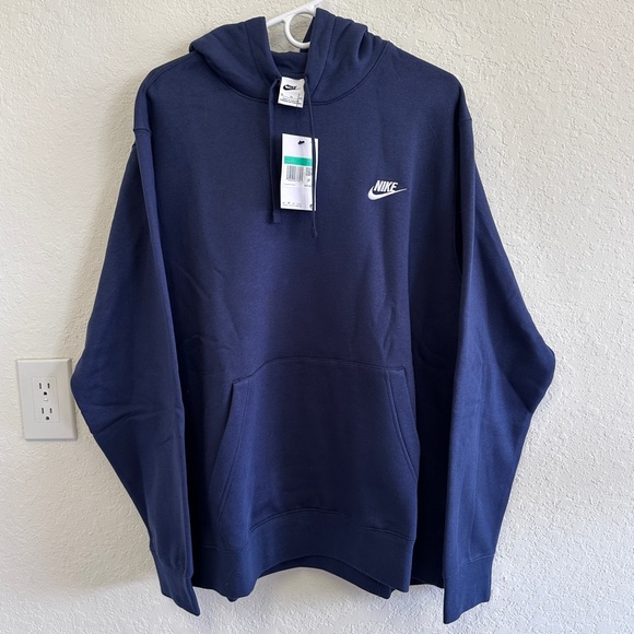 Nike Sportswear Club Fleece Men's Pullover Hoodie Sweatshirt Size XL FV4049-451 - Picture 2 of 9